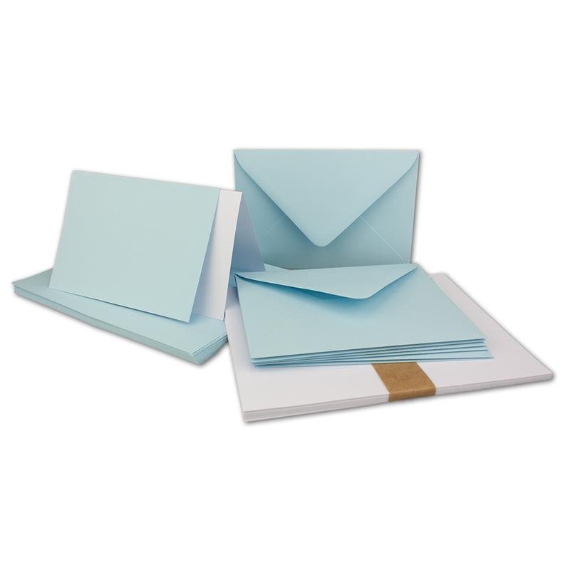 POLLEN Enveloppes - C5 162 x 229 mm - Bleu Lavande Lot de 20