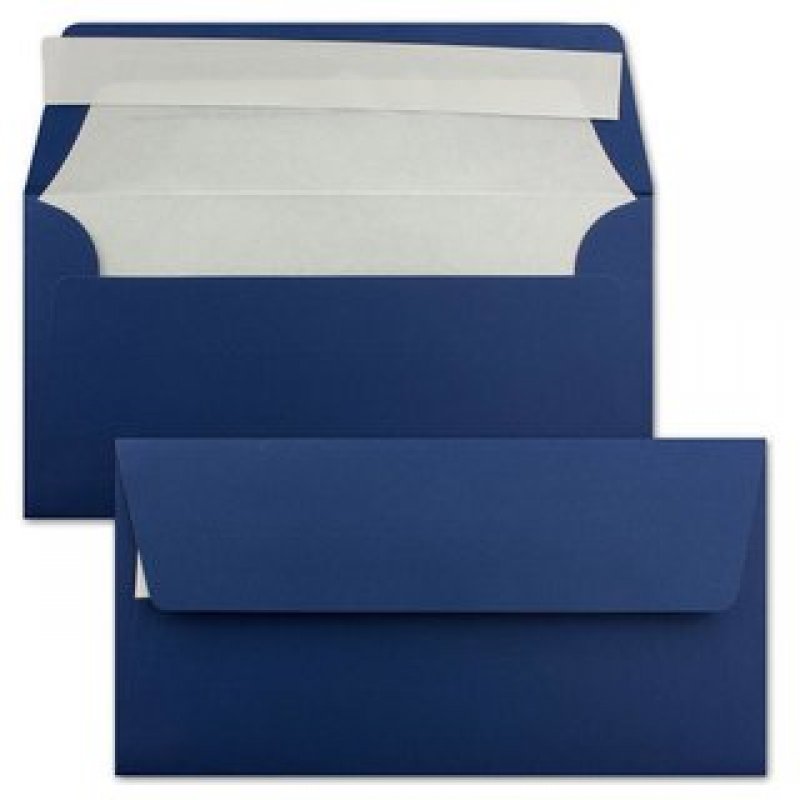 GUSTAV NEUSER 50 Farbige Briefumschläge Gemischt – DIN Lang (110 X 220 Mm) – Bunte Mischung, Mit/ohne Futter