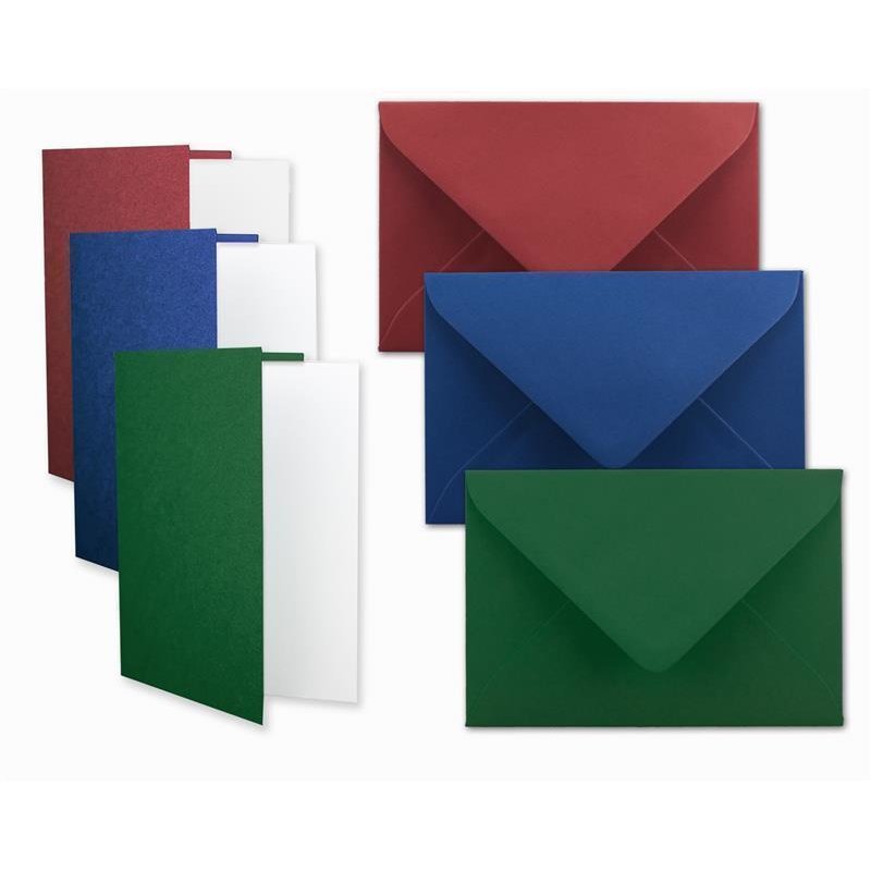 NEUSER Papier Kartenset DIN A6/C6 – 75 Karten + Umschläge + 100 Einlegeblätter, Hochweiß, 220 G/m², Für Drucker