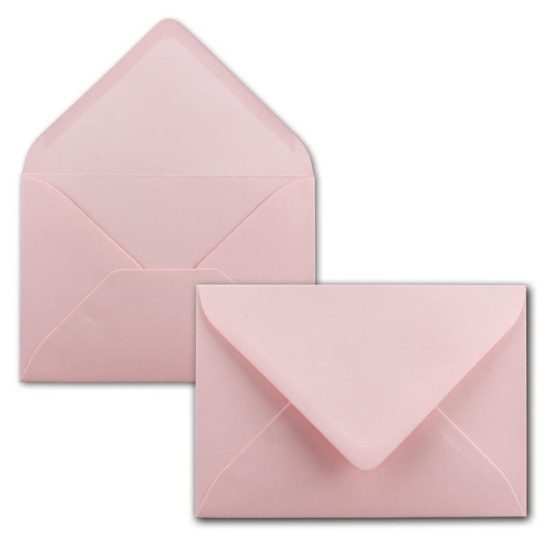 100 Mini-Umschläge Pastellfarben – DIN C8, 7,6x5,2 Cm, Mit Nassklebung, 5 Farben