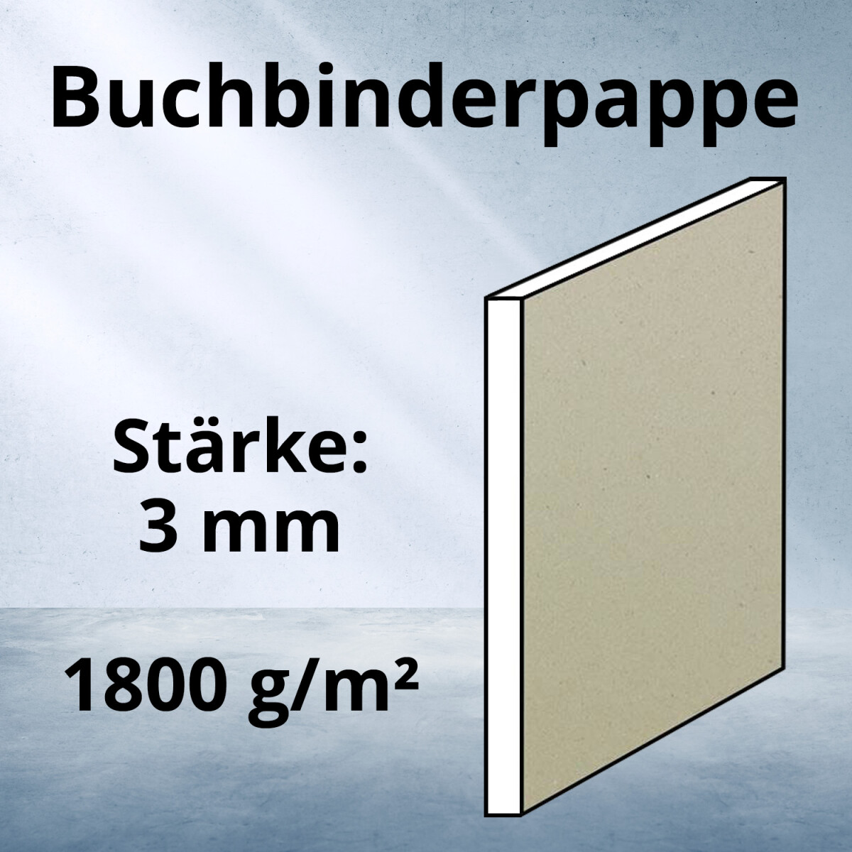 Buchbinderpappe grau/schwarz - verschiedene...