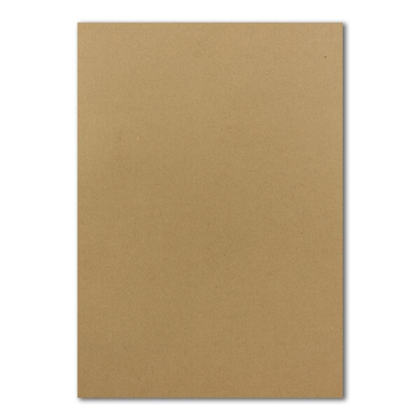500 DIN A4 Papierbogen Planobogen - Kraftpapier (Braun) - 160 g/m² - 21 x 29,7 cm - Bastelbogen Ton-Papier Fotokarton Bastel-Papier Ton-Karton - FarbenFroh