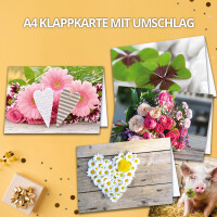 XXL Karten-SET - Kategorie Sonstgest - Klappkarte A4 mit...