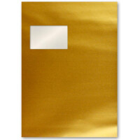 10x große XXL Briefumschläge DIN C4 in Gold Metal