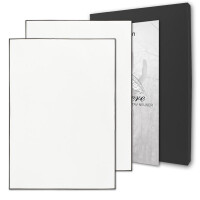 Trauerpapier DIN A4 mit handgemachtem schwarzen Rand -...