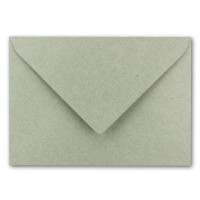 10x DIN C5 Kuverts 15,6 x 22 cm aus Kraft-Papier in Naturgra
