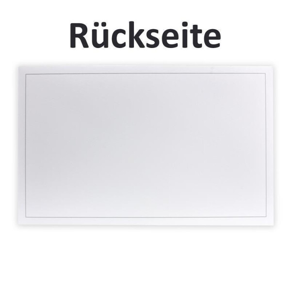 Karten24Plus 50 Trauerumschläge – Weiß Mit Schwarzem Trauerbalken, 11x22 Cm, 120 G/m², Feuchtklebend