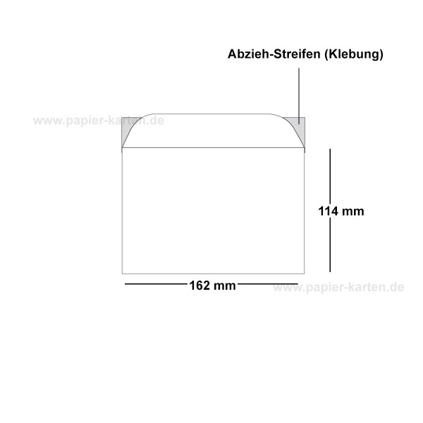 C6 Briefumschläge Weiß – 25 Stück, 114 X 162 Mm, Passend Für A6-Karten Und Grußkarten