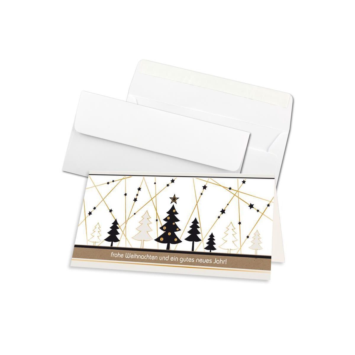 Lang Weihnachtskarten Mit Pop-Up-Motiv – 8 Karten Mit Umschlägen, In Box
