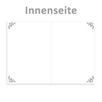 25x kleines Weihnachtskarten-Set DIN A7 in Weiß mit We