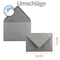 10x nachhaltiges Weihnachtskarten-Set DA6 Blau mit Weihnacht