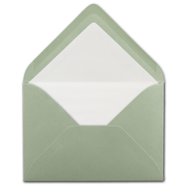 50x Quadratische Briefumschläge Graublau – 15,5x15,5 Cm, 110 G/m², Ohne Fenster, Nassklebung