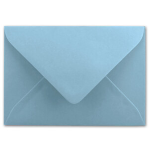 25 Briefumschläge Stahlblau (Blau) - DIN C6 - gefüttert mit weißem Seidenpapier - 100 g/m² - 11,4 x 16,2 cm - Nassklebung - NEUSER PAPIER