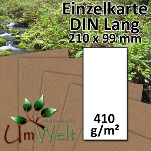 Einzelkarten DIN Lang - 9,9 x 21 cm - 410 g/m&sup2; -...