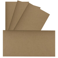 25x Einzelkarten DIN Lang - 9,9 x 21 cm - 410 g/m² - Kr