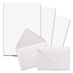 Briefpapier-SET - Papierbogen DIN A4 mit Umschlag C6...