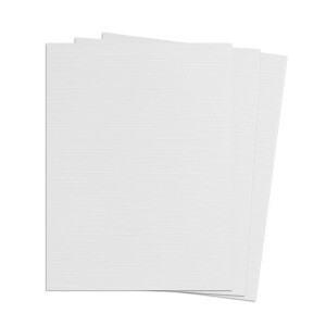 300 DIN A5 Einzelkarten Papierbögen mit Leinenstruktur  - Hochweiß - 240 g/m² - 14,8 x 21 cm - Bastelbogen Tonpapier Fotokarton Bastelpapier Tonkarton - FarbenFroh