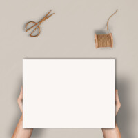 50x stabiler DIN A3 Bastelkarton Papierbogen in Hochweiß (Weiß) - 42 x 29,7 cm - 300 g/m² - Planobogen zum Basteln und Selbstgestalten - FarbenFroh