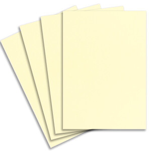 400x stabiler DIN A3 Bastelkarton Papierbogen in Vanille (Creme) - 42 x 29,7 cm - 300 g/m² - Planobogen zum Basteln und Selbstgestalten - FarbenFroh