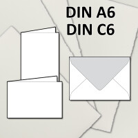Kartenset aus B&Uuml;TTENPAPIER - 40-teilig - DIN B6...