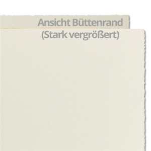 10x Vintage Kartenset aus Büttenpapier - DIN B6 Faltkarten mit Briefumschläge gefüttert - querdoppelt 113 x 175 mm - Naturweiß - Einladungskarten Set
