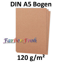 500 Blatt DIN A5 Papier - Naturpapier Rosa - 120gr - 14,8 x 21cm - Bastelbogen Tonpapier Bastelpapier Briefbogen - FarbenFroh by GUSTAV NEUSER