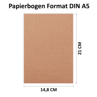 500 Blatt DIN A5 Papier - Naturpapier Rosa - 120gr - 14,8 x 21cm - Bastelbogen Tonpapier Bastelpapier Briefbogen - FarbenFroh by GUSTAV NEUSER