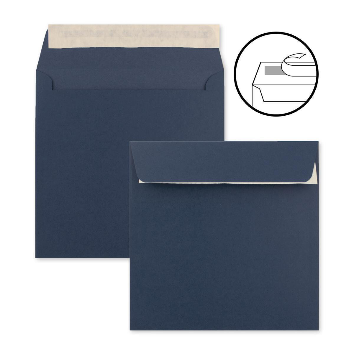 Blau Briefumschläge Quadrat Briefumschlag Kuvert Briefkuvert Umschlag 