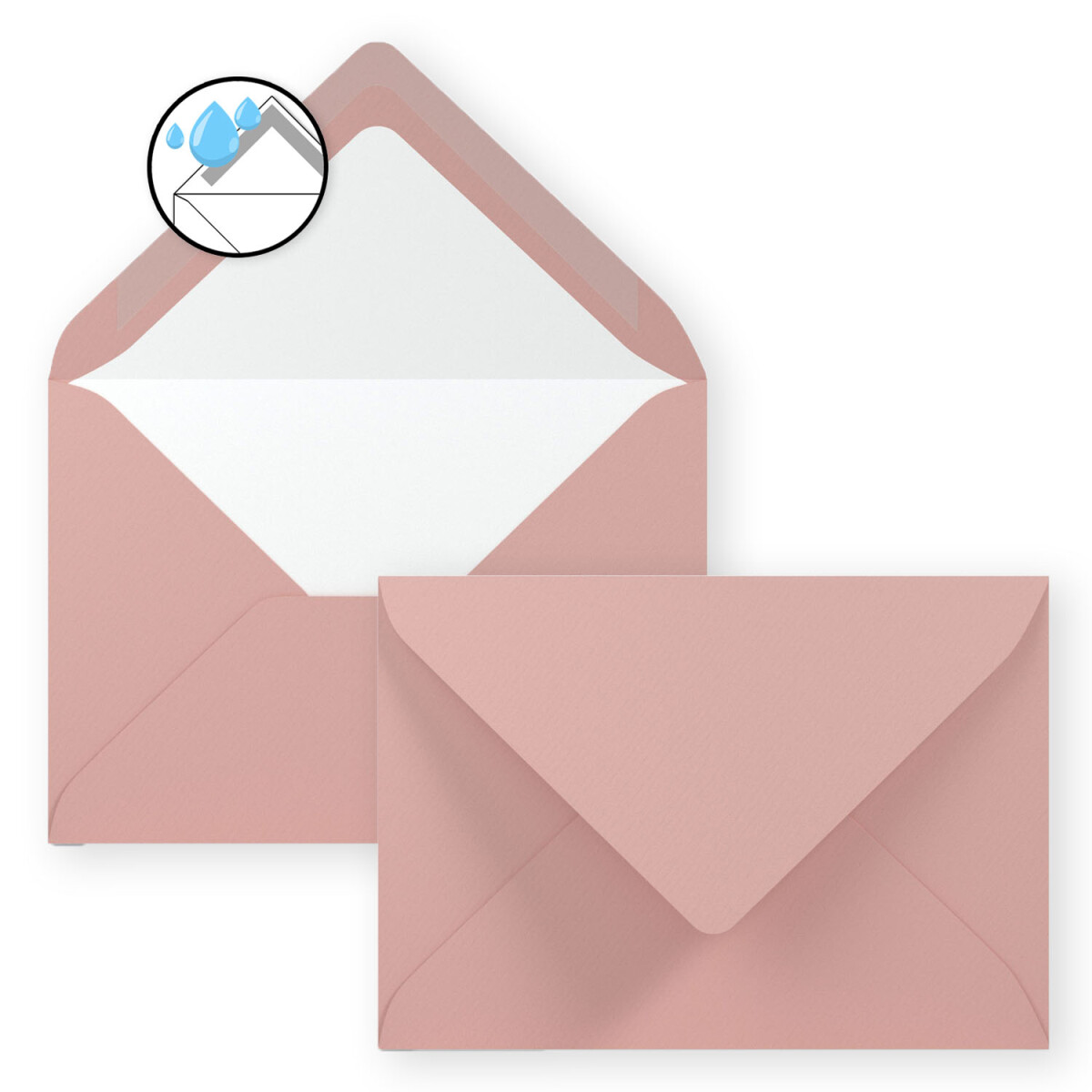 Briefumschläge DIN-C6 Pink Briefumschlag Kuvert Briefkuvert Umschlag 