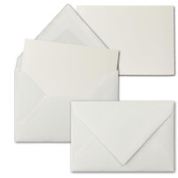 10x DIN A6 Kartenset aus Büttenpapier - Einzelkarten oh