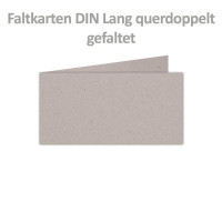 ARTOZ 75 x Doppelkarten DIN LANG - Farbe: beech (hellgrau / hellbraun) - 21 x 10,5 cm - querdoppelt - Serie Greenline