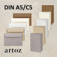 ARTOZ GREENLINE - A5 Faltkarten und C5...