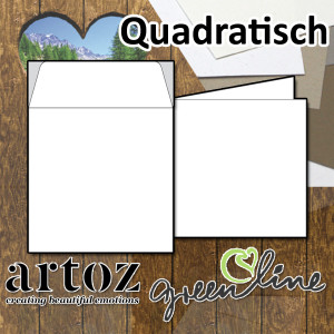 ARTOZ GREEN LINE Faltkarten quadratisch 155 x 155 mm //...