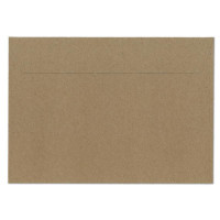 10x Vintage Brief-Umschläge DIN C5 Kraftpapier 140 gr - 229 x 162 mm - braun - innen grau - nachhaltiges Recyclingpapier - Haftklebung - UmWelt by GUSTAV NEUSER