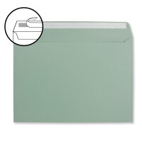 400x große XXL Briefumschläge DIN C4 in Eukalyptus (Grün) - 22,9 x 32,4 cm - Haftklebung ohne Fenster - Versandtasche für DIN A4 geeignet