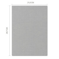 ARTOZ 25x Briefpapier - Graphit-Grau DIN A4 297 x 210 mm - E