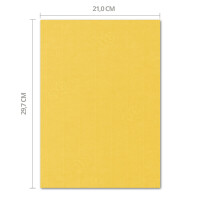 ARTOZ 25x Briefpapier - Sonnengelb DIN A4 297 x 210 mm - Edl