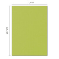 ARTOZ 25x Briefpapier - Limette DIN A4 297 x 210 mm - Edle E