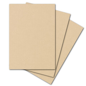 ARTOZ 25x Briefpapier - Baileys (Creme-Braun) DIN A4 297 x 210 mm - Edle Egoutteur-Rippung - Hochwertiges Designpapier Urkundenpapier