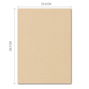ARTOZ 25x Briefpapier - Baileys (Creme-Braun) DIN A4 297 x 210 mm - Edle Egoutteur-Rippung - Hochwertiges Designpapier Urkundenpapier