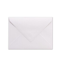 25x Briefumschläge Weiß DIN C6 gefüttert mit Seidenpapier in Schwarz 100 g/m² 11,4 x 16,2 cm mit Nassklebung ohne Fenster