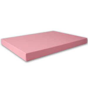 1x DIN A4 - Hochwertige Geschenk- und Aufbewahrungsbox - 30,2 x 21,3 x 2,1 cm - Rosa - stabiler 650 g/m² Karton
