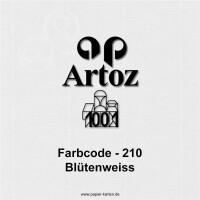 ARTOZ 15x DIN A6 Faltkarten-Set mit Umschlägen - Blütenweiß (Weiß) - 105 x 148 mm - gerippte Bastelkarten blanko mit Brief-Umschlägen - 220 g/m²