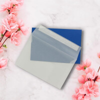 25x Briefumschläge B6 - 17,5 x 12,5 cm - Transparent - 