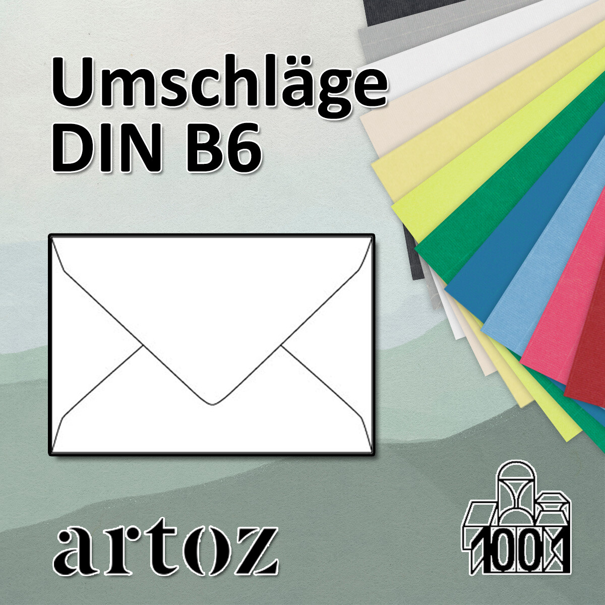 ARTOZ Serie 1001 - DIN B6 Briefumschlag mit...