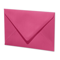ARTOZ 1000x Briefumschläge DIN B6 Fuchsia Pink (Pink) - 12,5 x 17,8 cm - Nassklebung - gerippte Kuverts ohne Fenster - Serie Artoz 1001