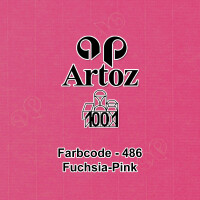 ARTOZ 1000x Briefumschläge DIN B6 Fuchsia Pink (Pink) - 12,5 x 17,8 cm - Nassklebung - gerippte Kuverts ohne Fenster - Serie Artoz 1001