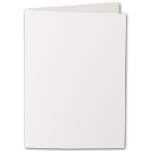 ARTOZ 15x DIN B6 Faltkarten-Set mit Umschlägen - Ivory-Elfenbein (Creme) - 120 x 169 mm - gerippte Bastelkarten blanko mit Brief-Umschlägen - 220 g/m²