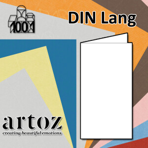 ARTOZ Serie 1001 Faltkarten DIN Lang, 105 x 210 mm 220...