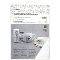 Artoz Transparente Wasserschiebefolie - DIN A4 - 10 Bogen - 